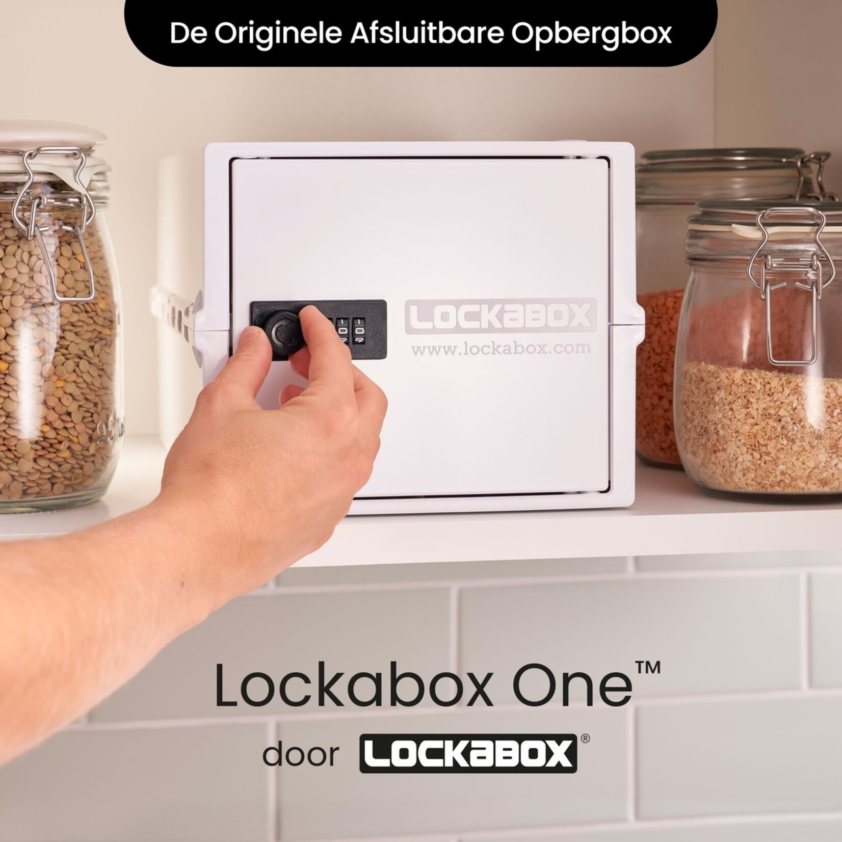 Lockabox Lockabox One™ Afsluitbare Medicijnkast - Opbergbox met Cijferslot