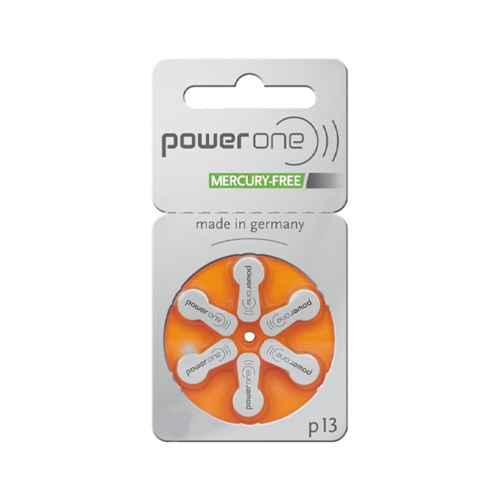 Power One Power One Hoortoestelbatterijen Kwikvrij - Gehoorbatterijen