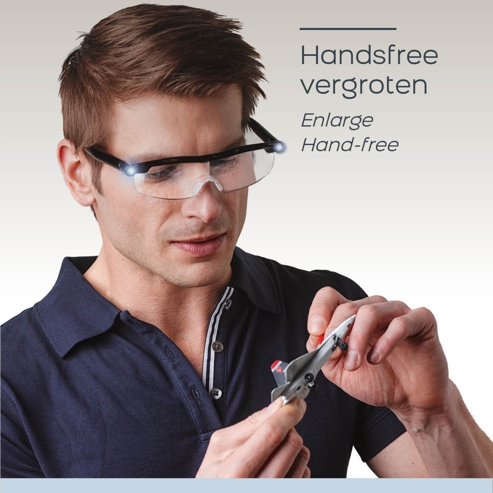 Mighty Sight Mighty Sight Glasses Vergrootglas Bril met LED-licht - Vergroot tot 160%