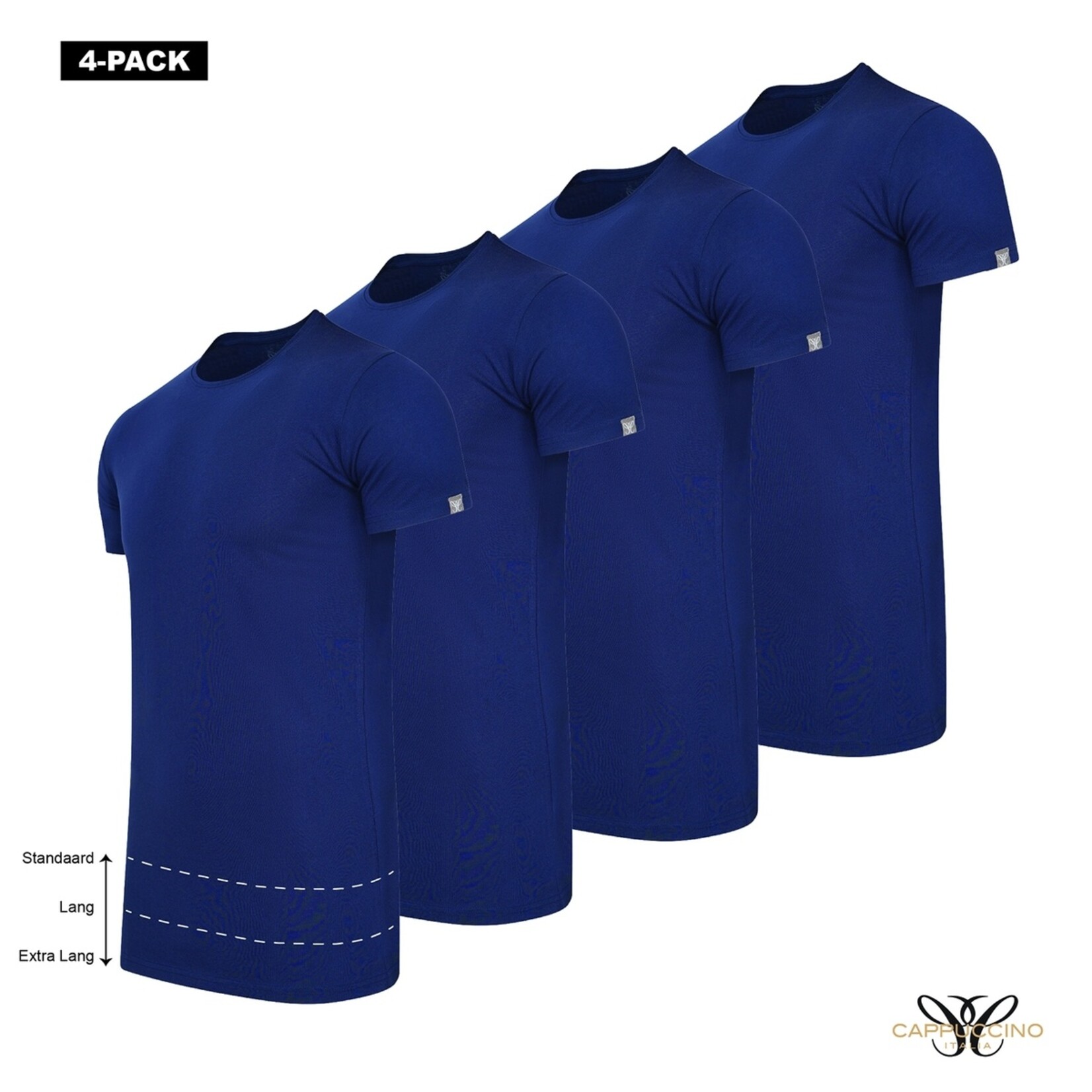 Donadoni Extra Lange Heren T-shirts met Ronde Hals