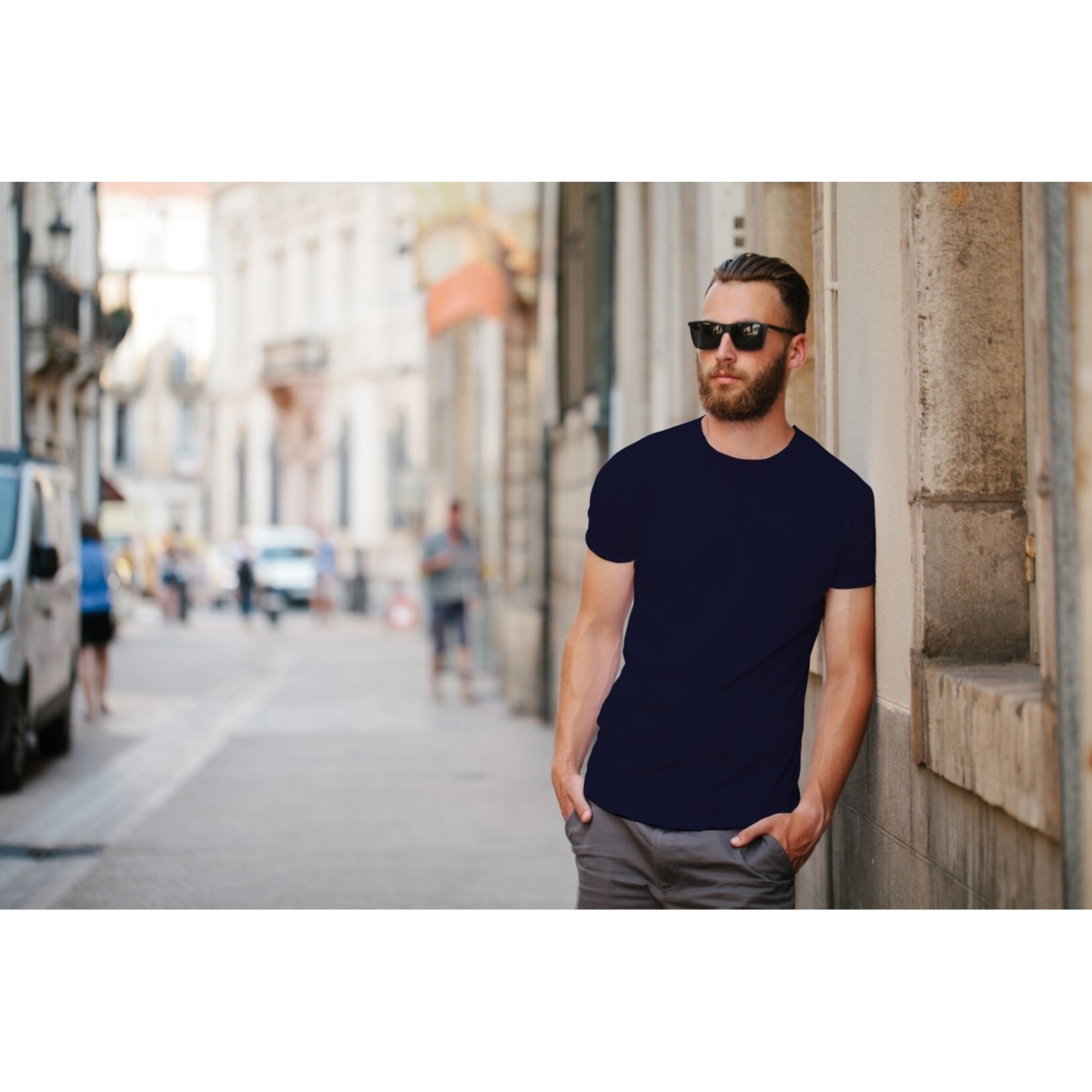 Donadoni Extra Lange Heren T-shirts met Ronde Hals