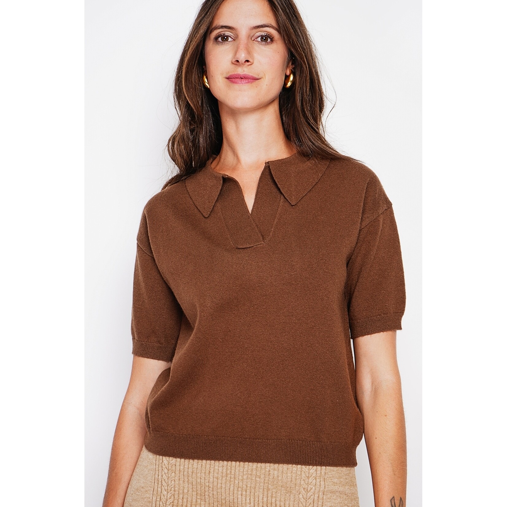 William de Faye William de Faye Trui met Polokraag voor Dames - Halflange Mouwen