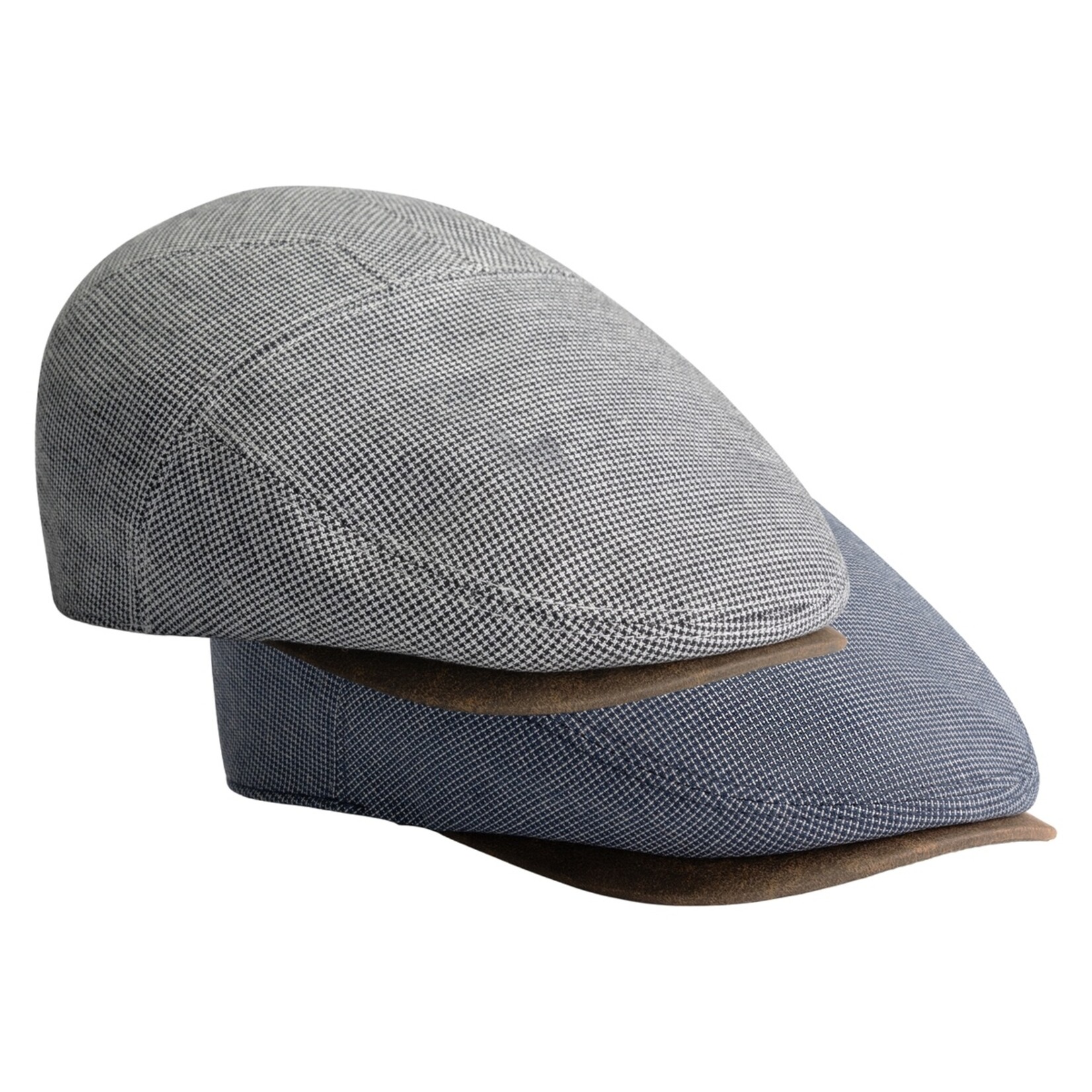 MGO Leisure Wear MGO Crayford Flat Cap Platte Pet - Linnen en Katoen