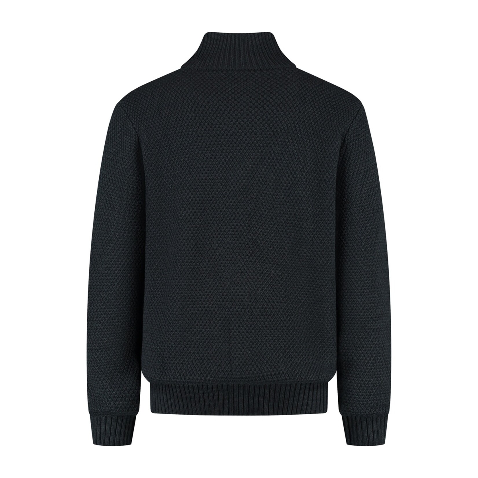 MGO Leisure Wear MGO Acton Vest voor Heren - Grof Gebreid met Rits en Knopen