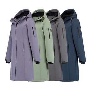 Travelin' Travelin’ Uvana Halflange Softshell Winterjas voor Dames - Waterdicht