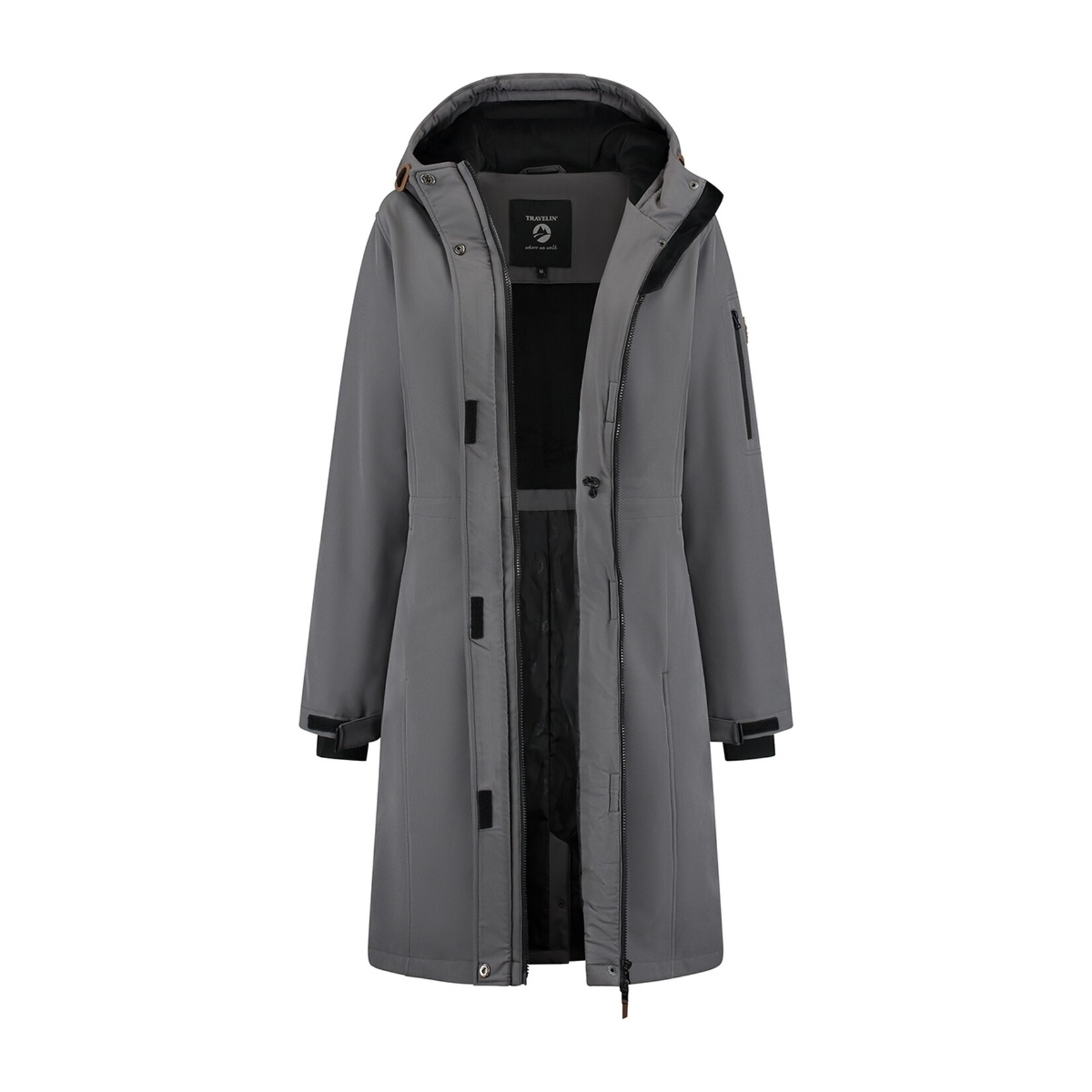 Travelin' Travelin’ Uvana Halflange Softshell Winterjas voor Dames - Waterdicht