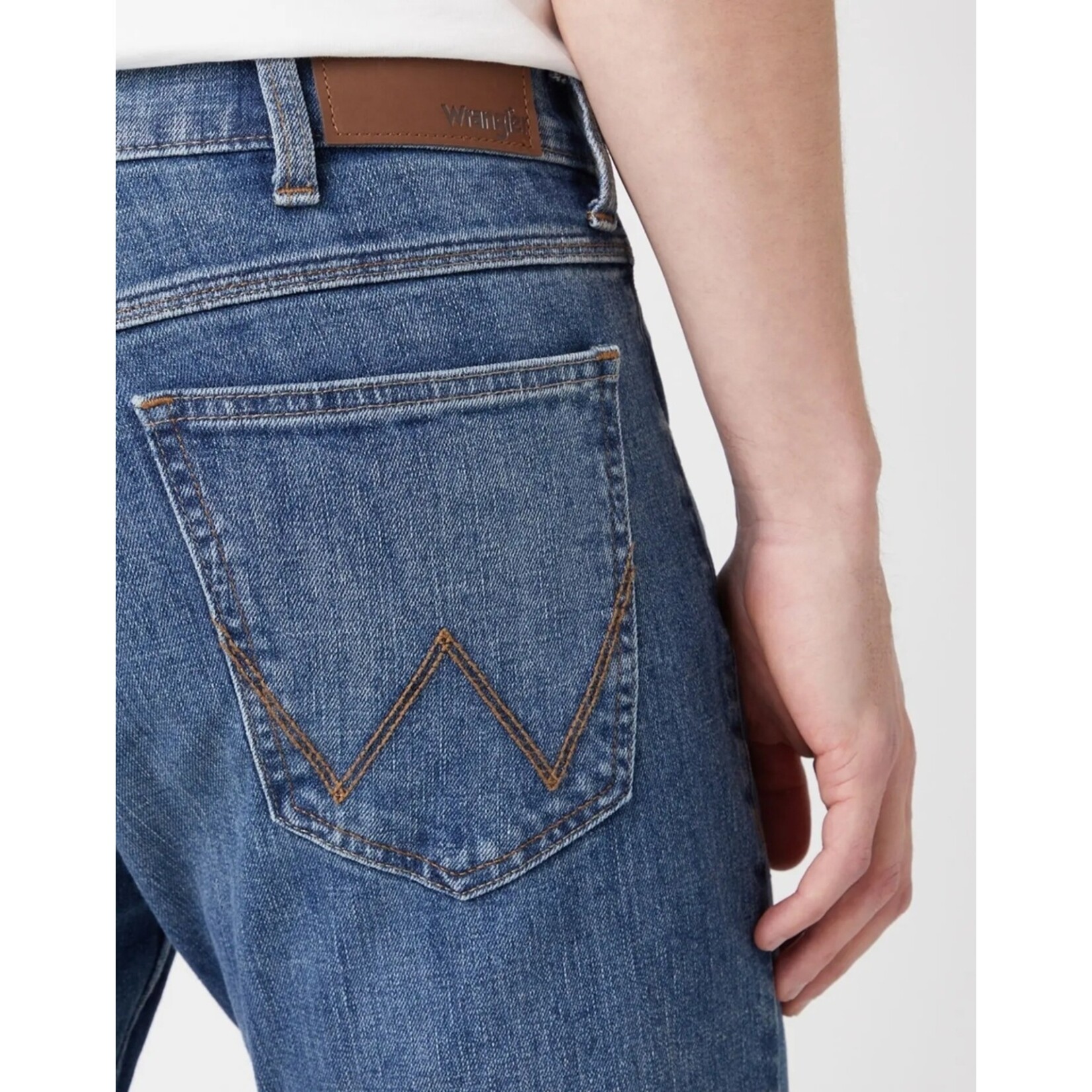 Wrangler Wrangler Heren Spijkerbroek - Mid Stone Regular