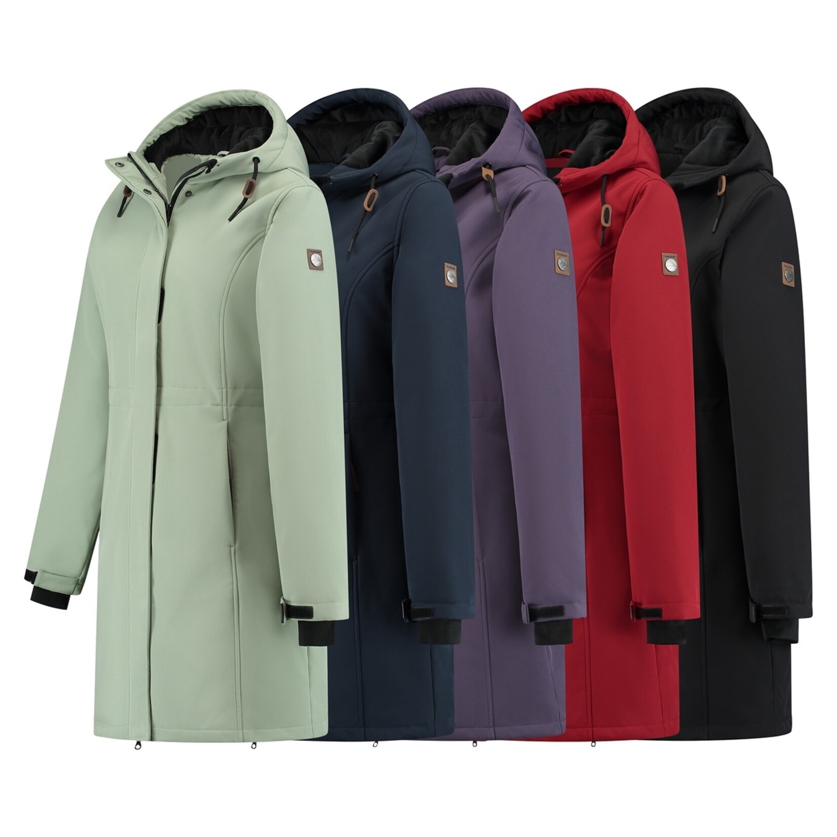Travelin' Travelin’ Enrike Halflange Softshell Winterjas voor Dames - Waterdicht
