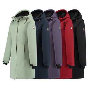 Travelin' Travelin’ Enrike Halflange Softshell Winterjas voor Dames - Waterdicht
