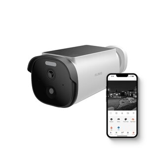 FlinQ FlinQ Smart Sentinel Buitencamera met Zonnepaneel en Appbediening - 2K Beeld