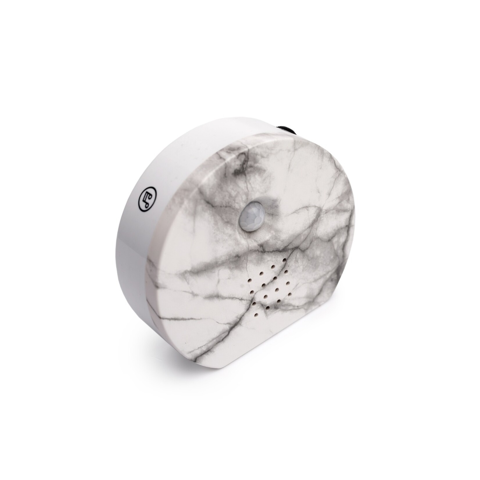 QLT No Less QLT Nature Box Huisje Rond met Vogelgeluiden en Sensor – Marmer