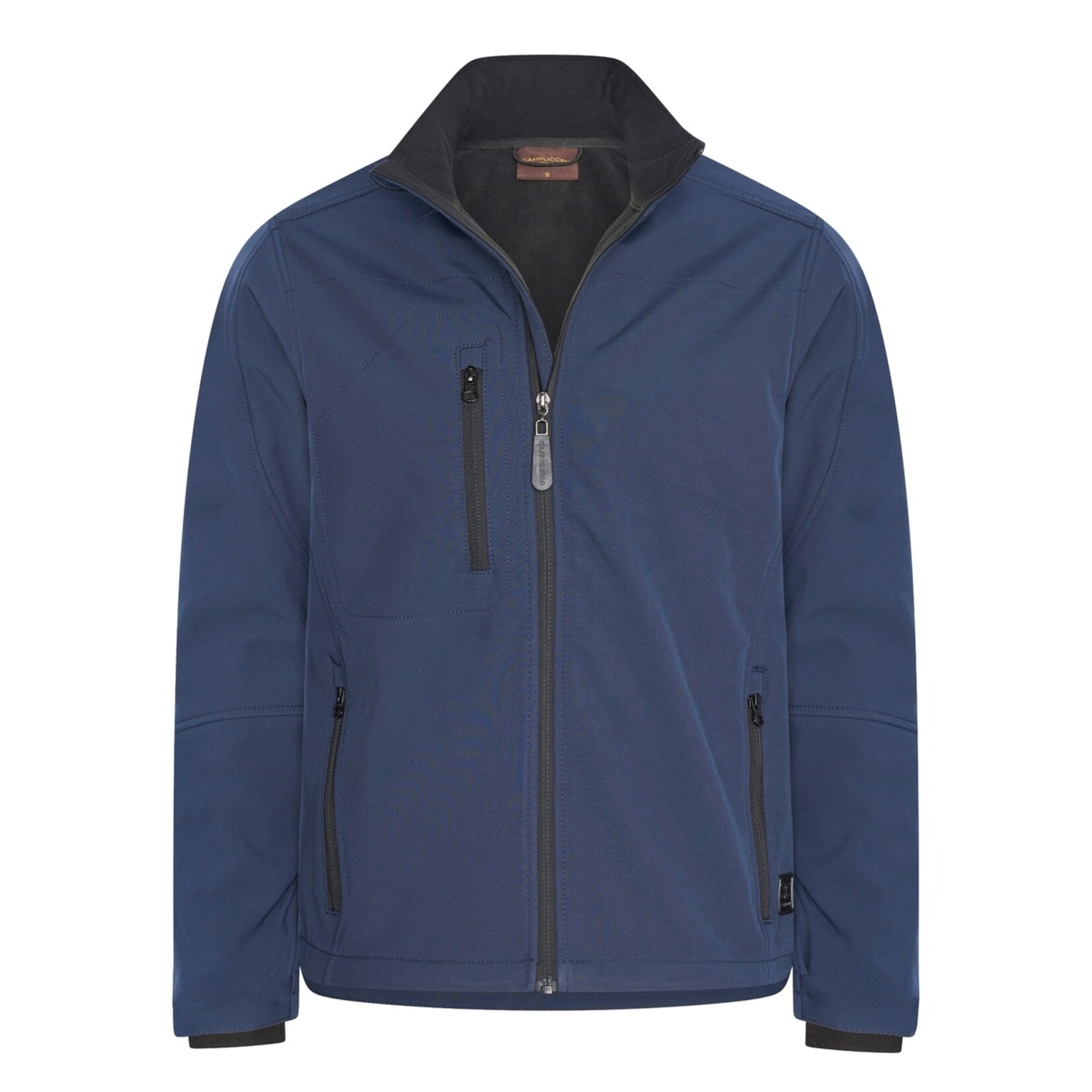 Cappuccino Cappuccino Genova Softshell Jacket Herenjas met Ritszakken