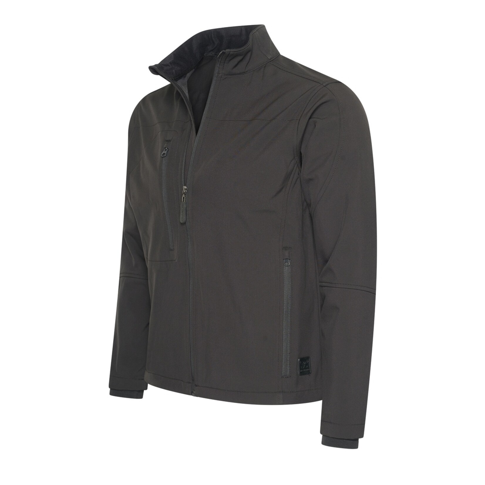 Cappuccino Cappuccino Genova Softshell Jacket Herenjas met Ritszakken