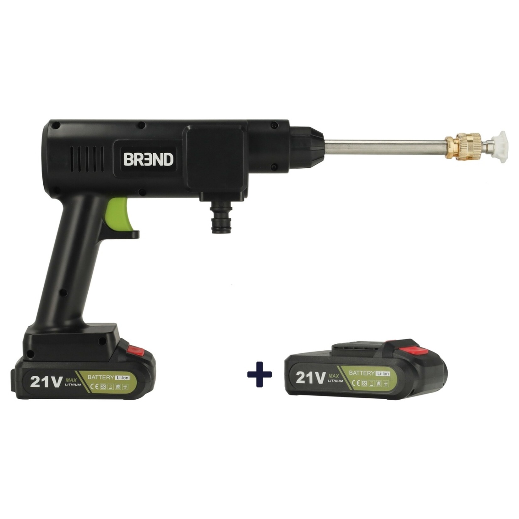 BREND BREND BR-2235 Draadloze Hogedrukreiniger met Accu en 3 Sproeipatronen