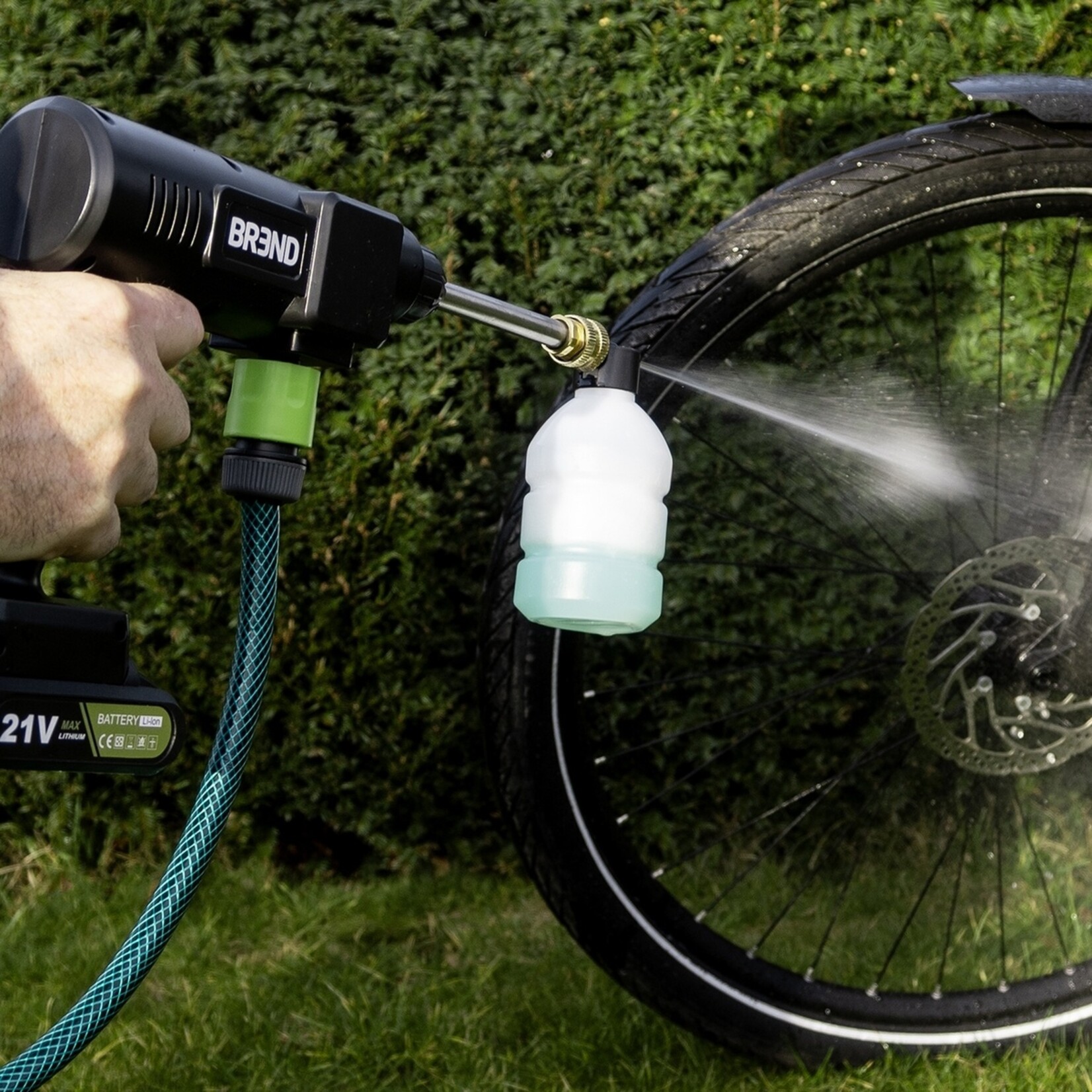 BREND BREND BR-2235 Draadloze Hogedrukreiniger met Accu en 3 Sproeipatronen