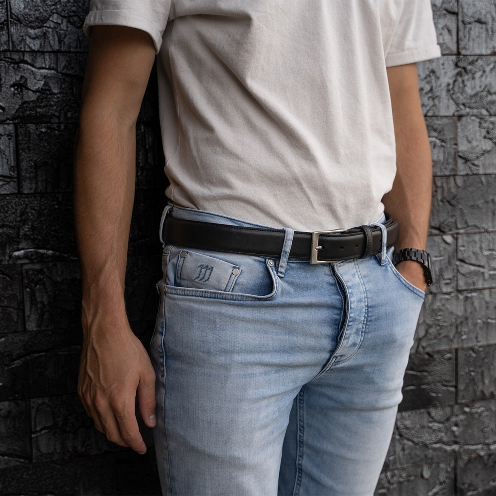 Zenino Zenino Carson Lederen Riem - Verstelbaar