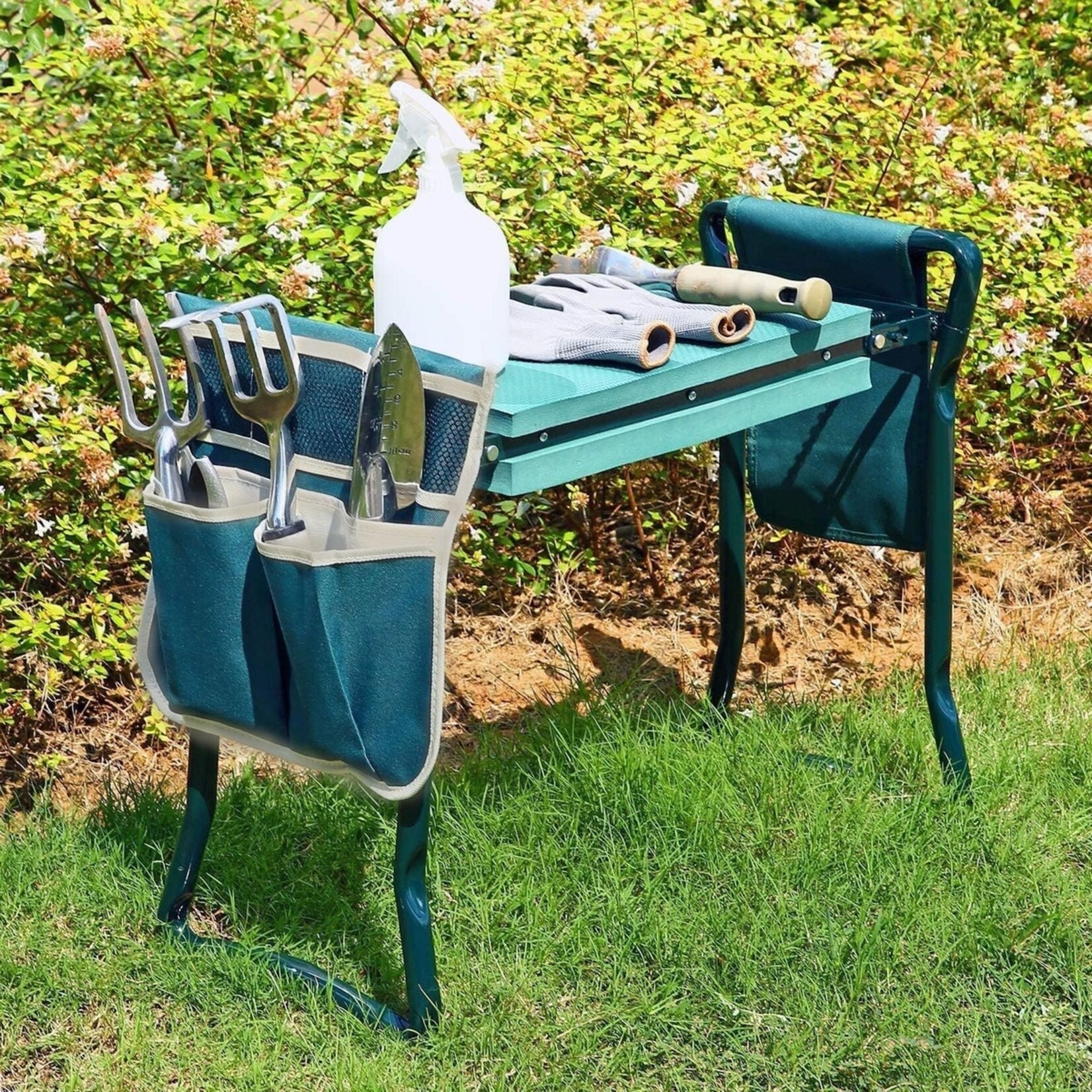 FlinQ FlinQ Garden Kneeler Seat Inklapbare Tuinkruk met Kniesteun