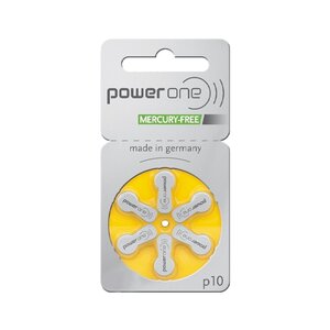 Power One Power One Hoortoestelbatterijen Kwikvrij - Gehoorbatterijen