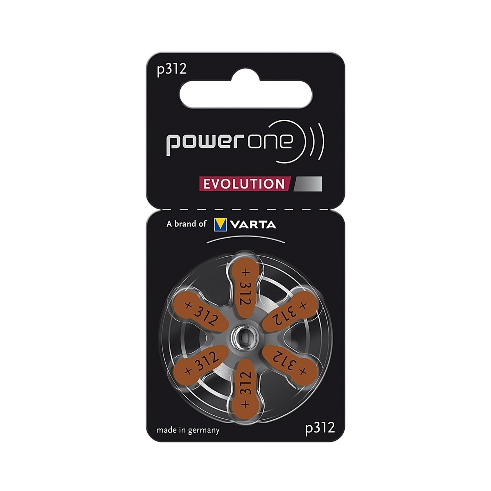 Power One Power One Hoortoestelbatterijen Kwikvrij - Gehoorbatterijen