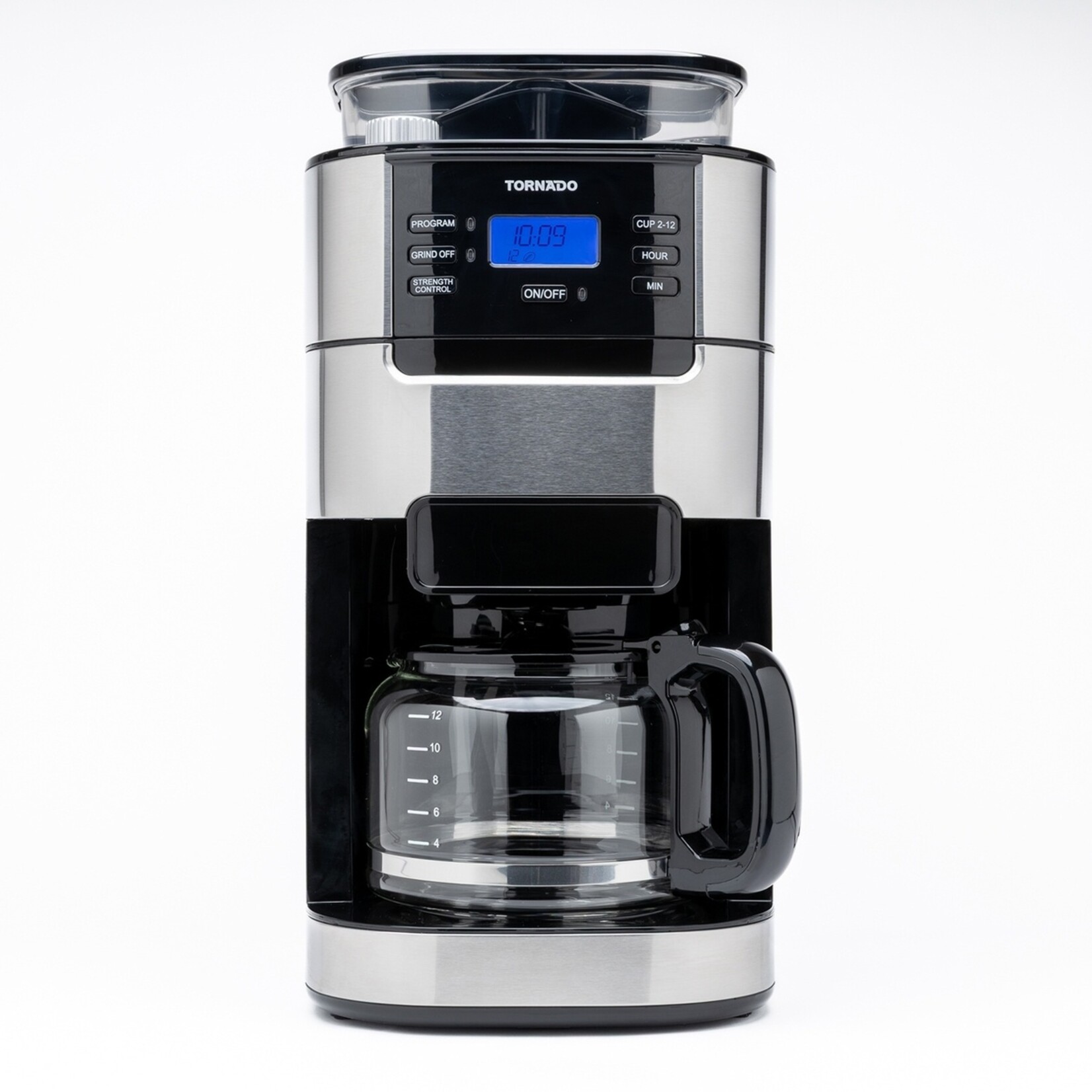 Tornado Tornado Koffiezetapparaat voor Bonen - Ingebouwde Koffiemolen – 1,5 Liter