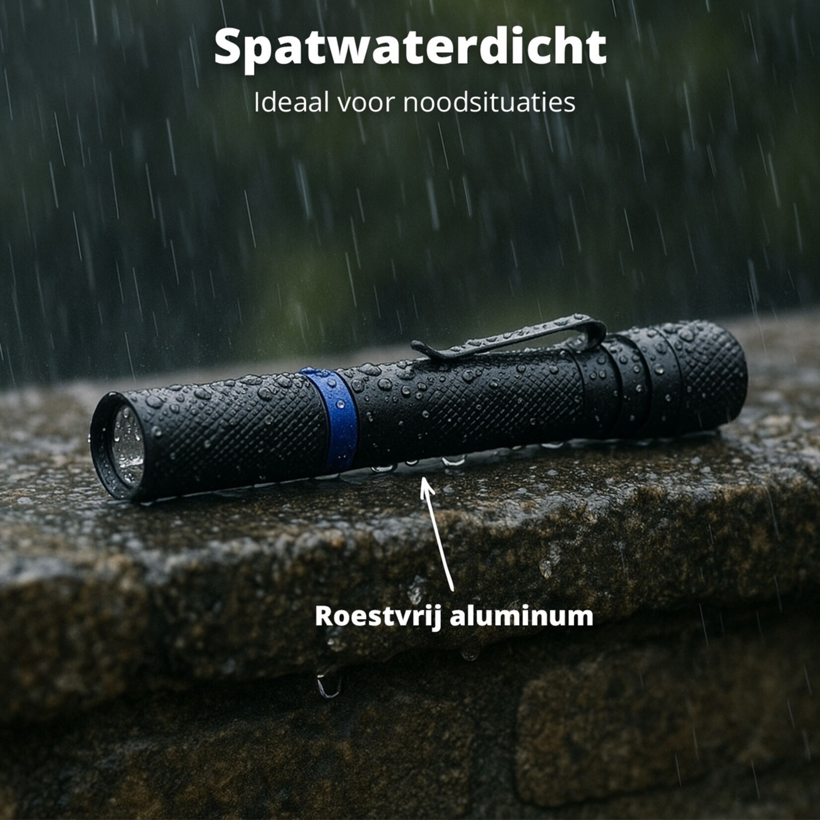 FlinQ FlinQ Pen Flashlight Premium Zaklamp met LED-licht - 100 Lumen