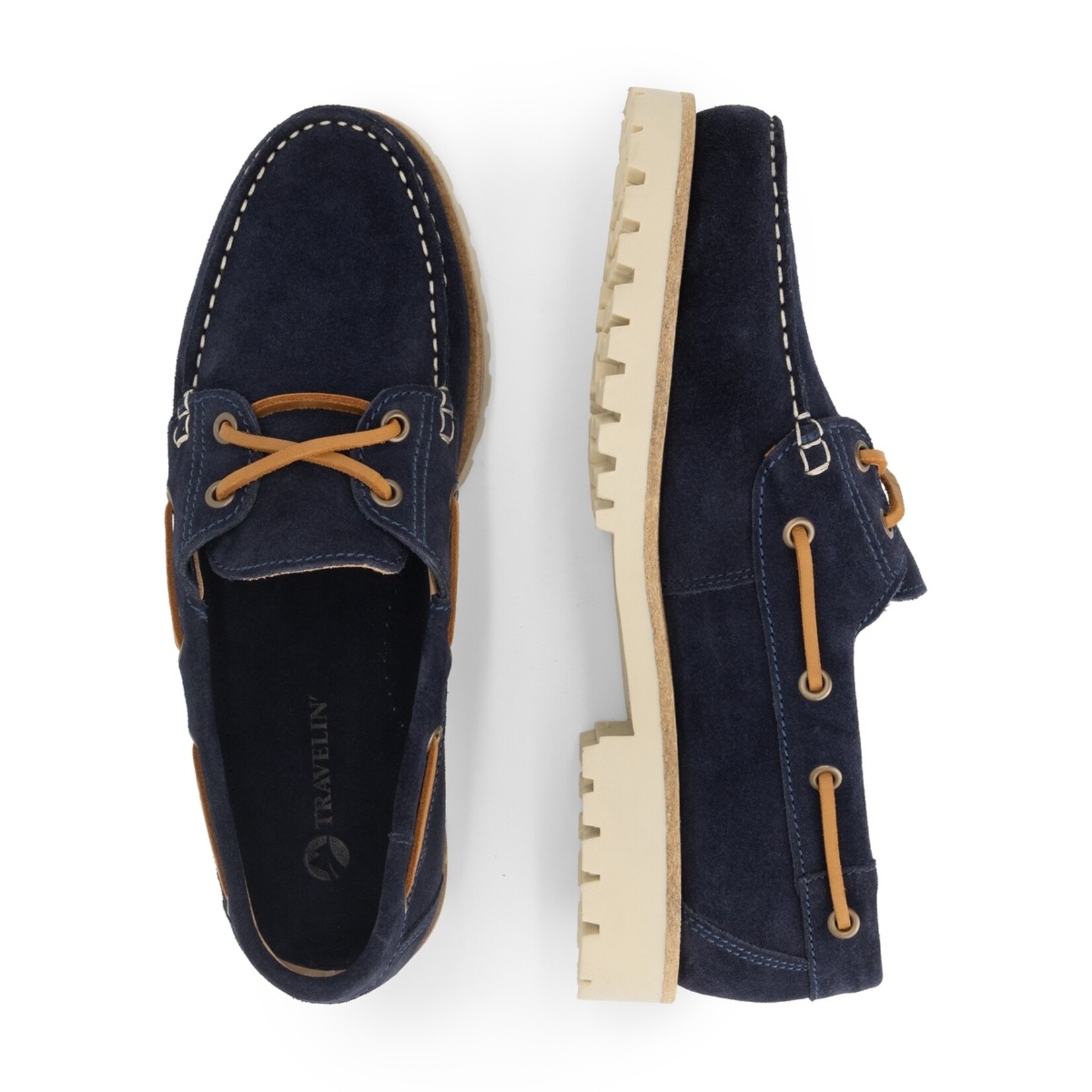 Travelin' Travelin’ Skjern Mocassins voor Heren - 100% Leren Bootschoenen