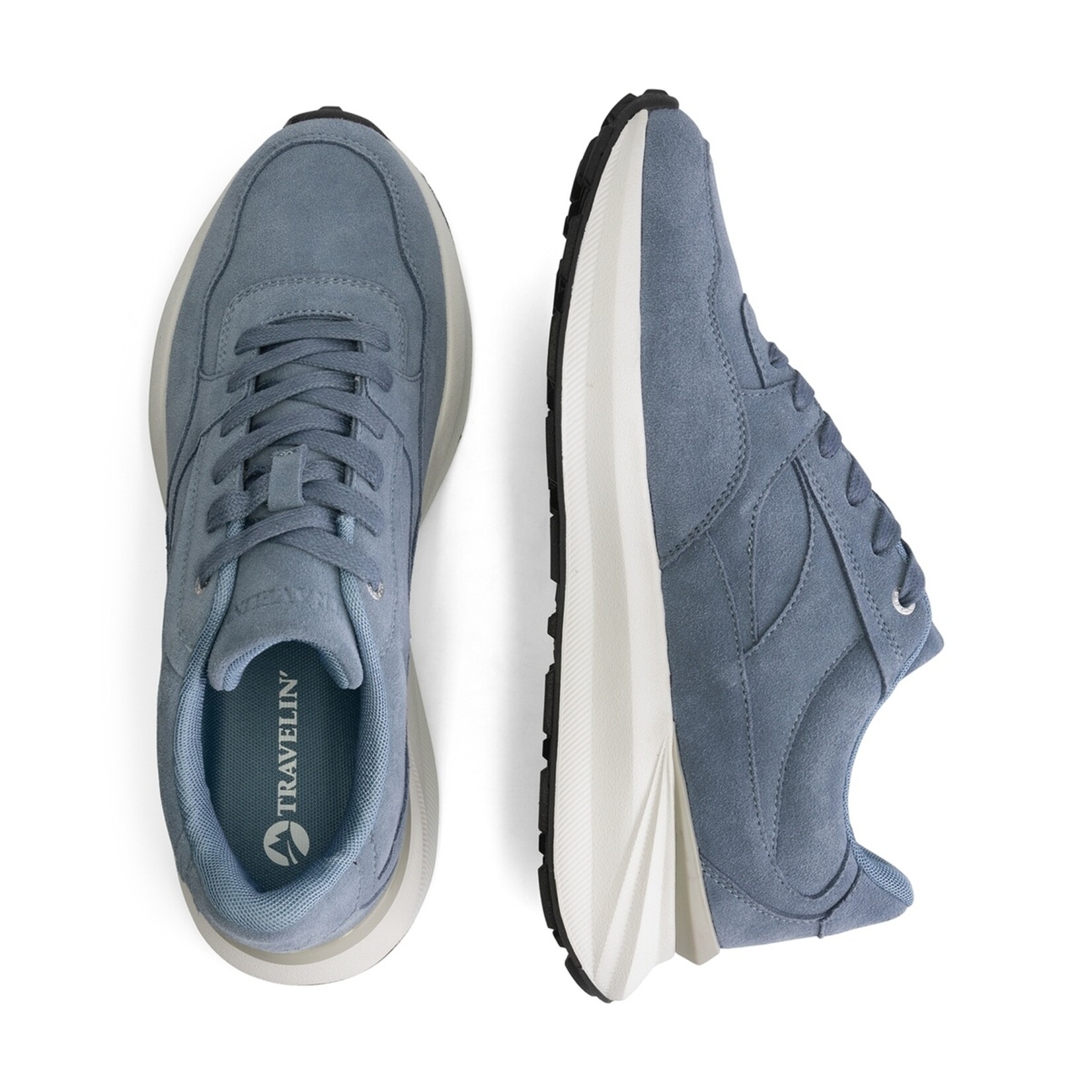 Travelin' Travelin’ Ramsgate Heren Wandelsneakers van Suède met Grip