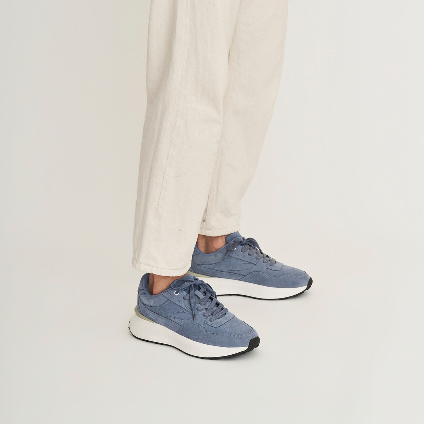 Travelin' Travelin’ Ramsgate Heren Wandelsneakers van Suède met Grip