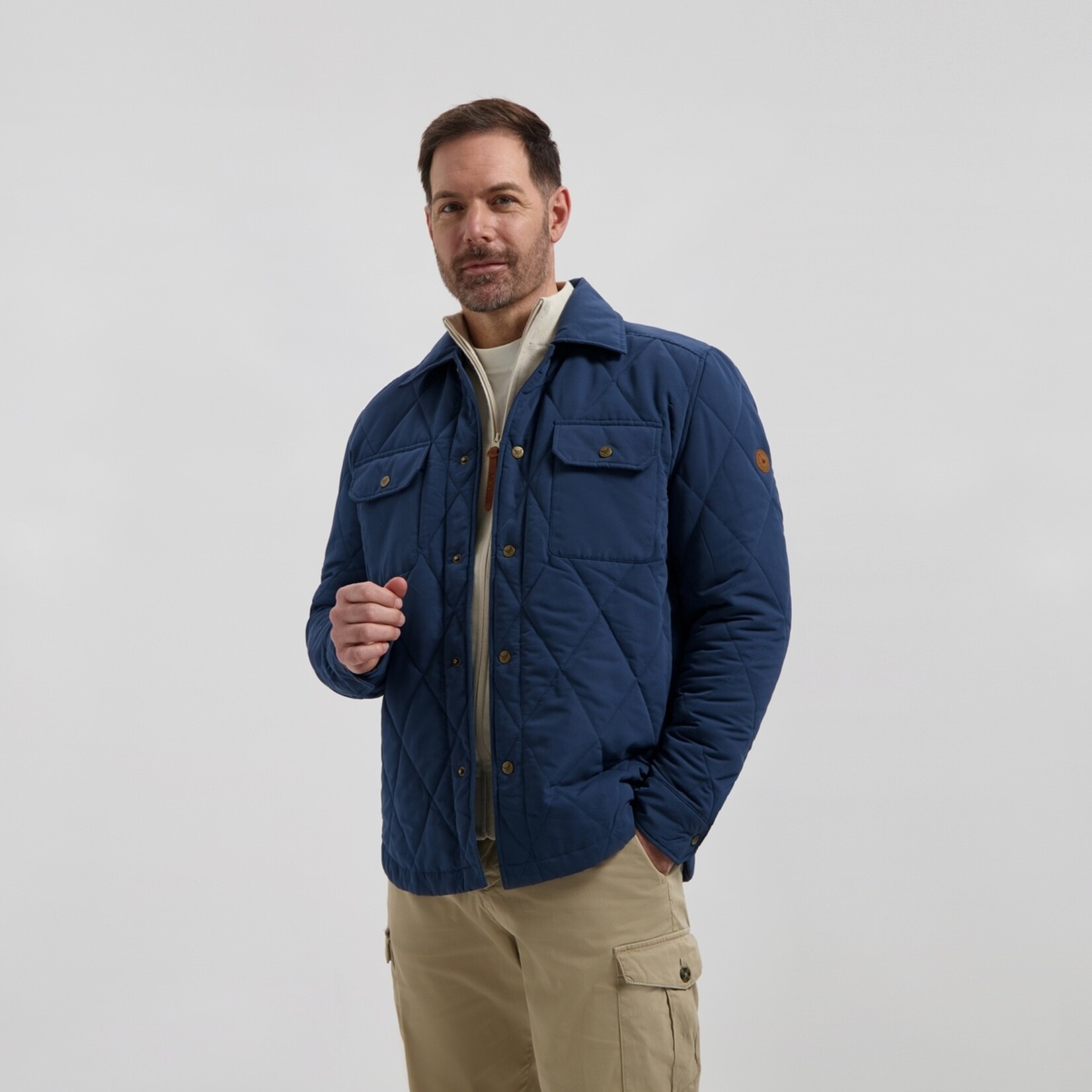 MGO Leisure Wear MGO Harvey Quilted Jack voor Heren - Licht Gevoerde Tussenjas