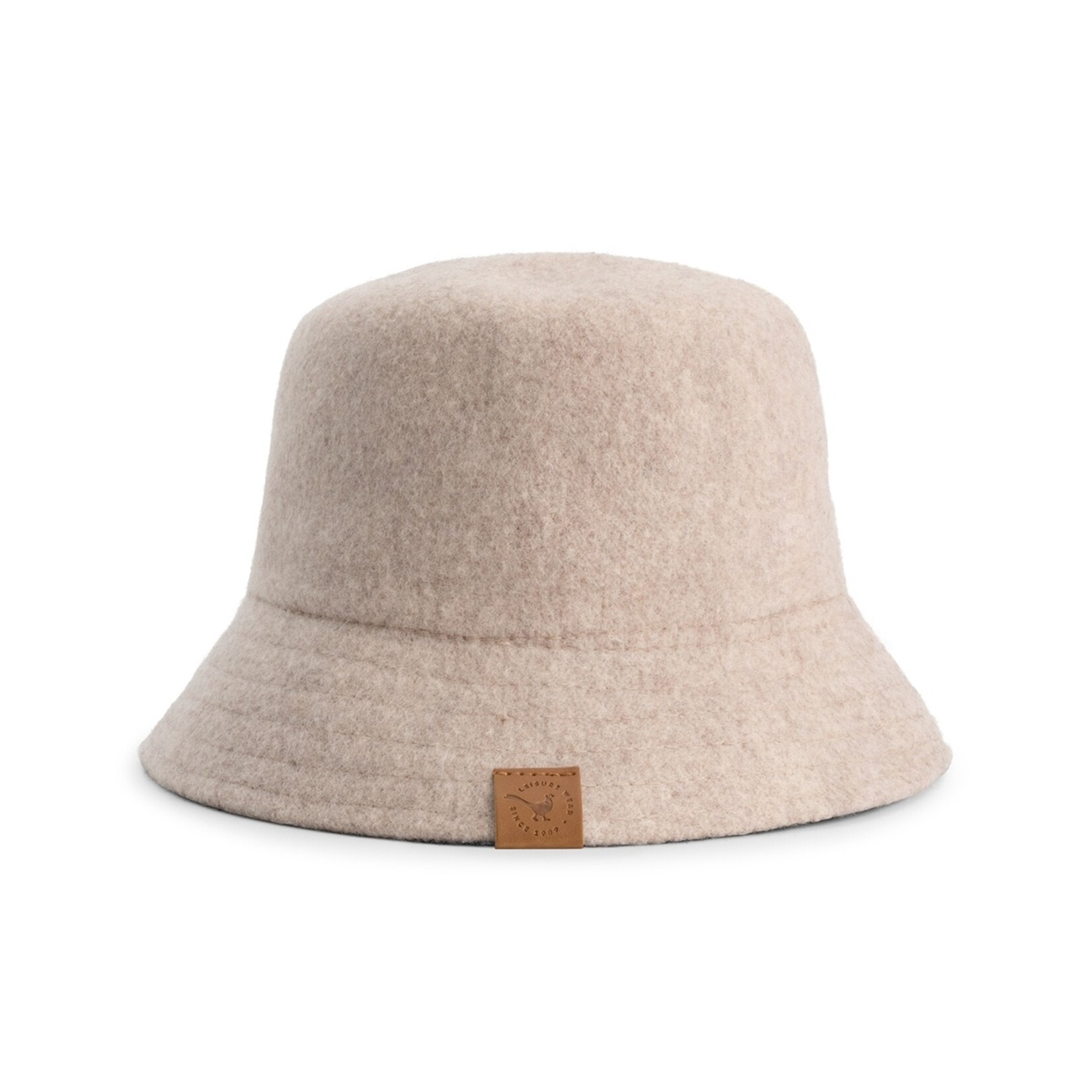 MGO Leisure Wear MGO Mignon Dames Bucket Hat van Wolmix met Zachte Uitstraling