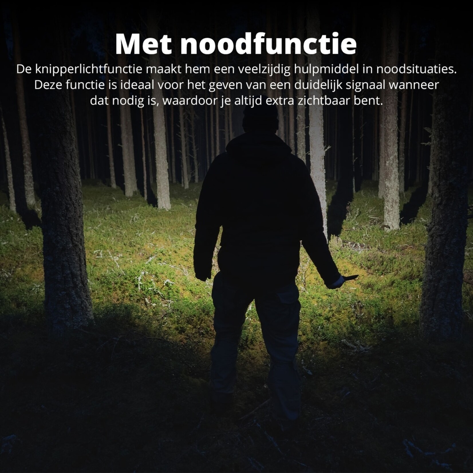 FlinQ FlinQ Oplaadbare LED Zaklamp met Zoomfunctie - 1200 Meter