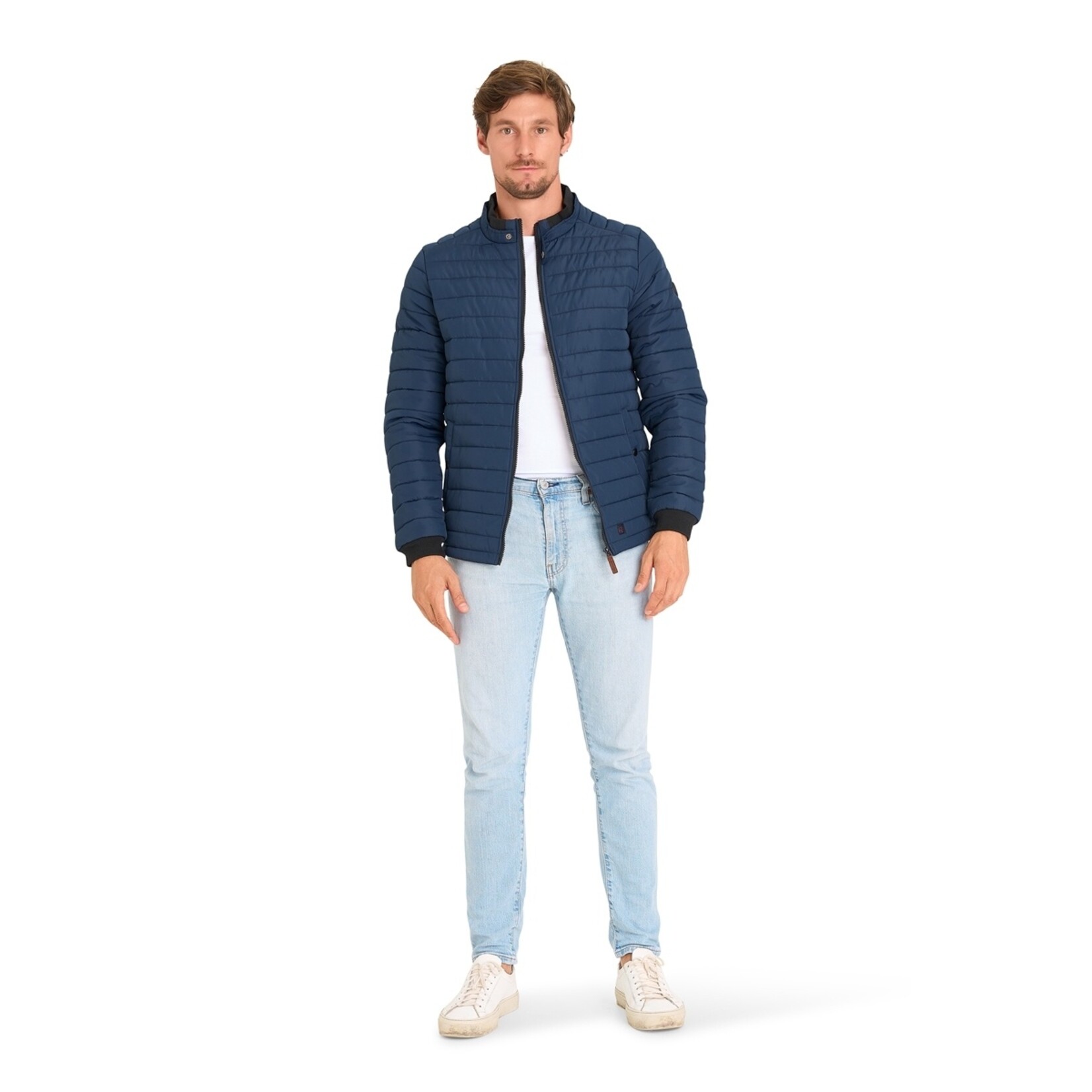 Mario Russo Mario Russo Wave Jacket Gewatteerde Jas - Tussenjas