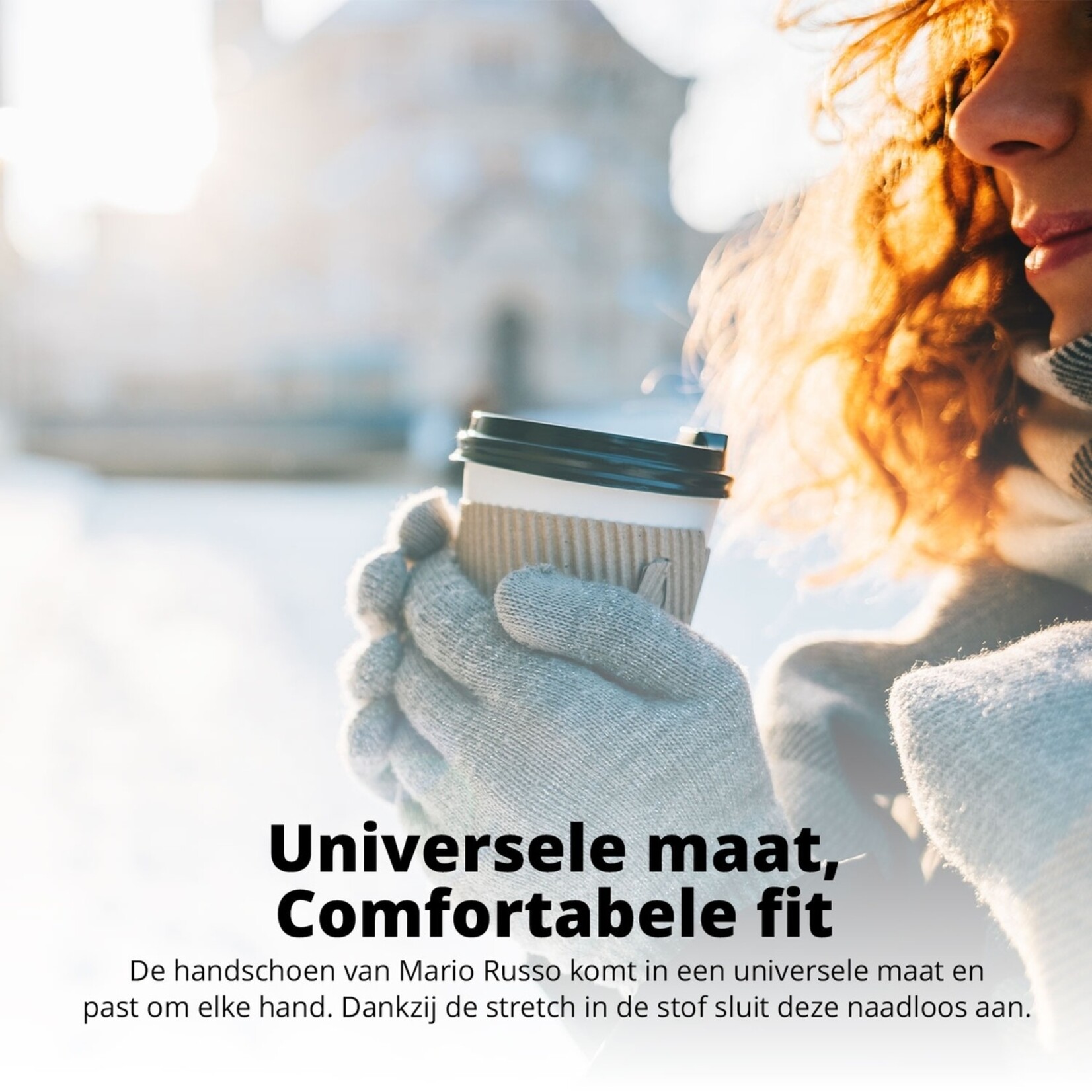 Mario Russo Mario Russo Unisex Winterhandschoenen met Touchscreenfunctie