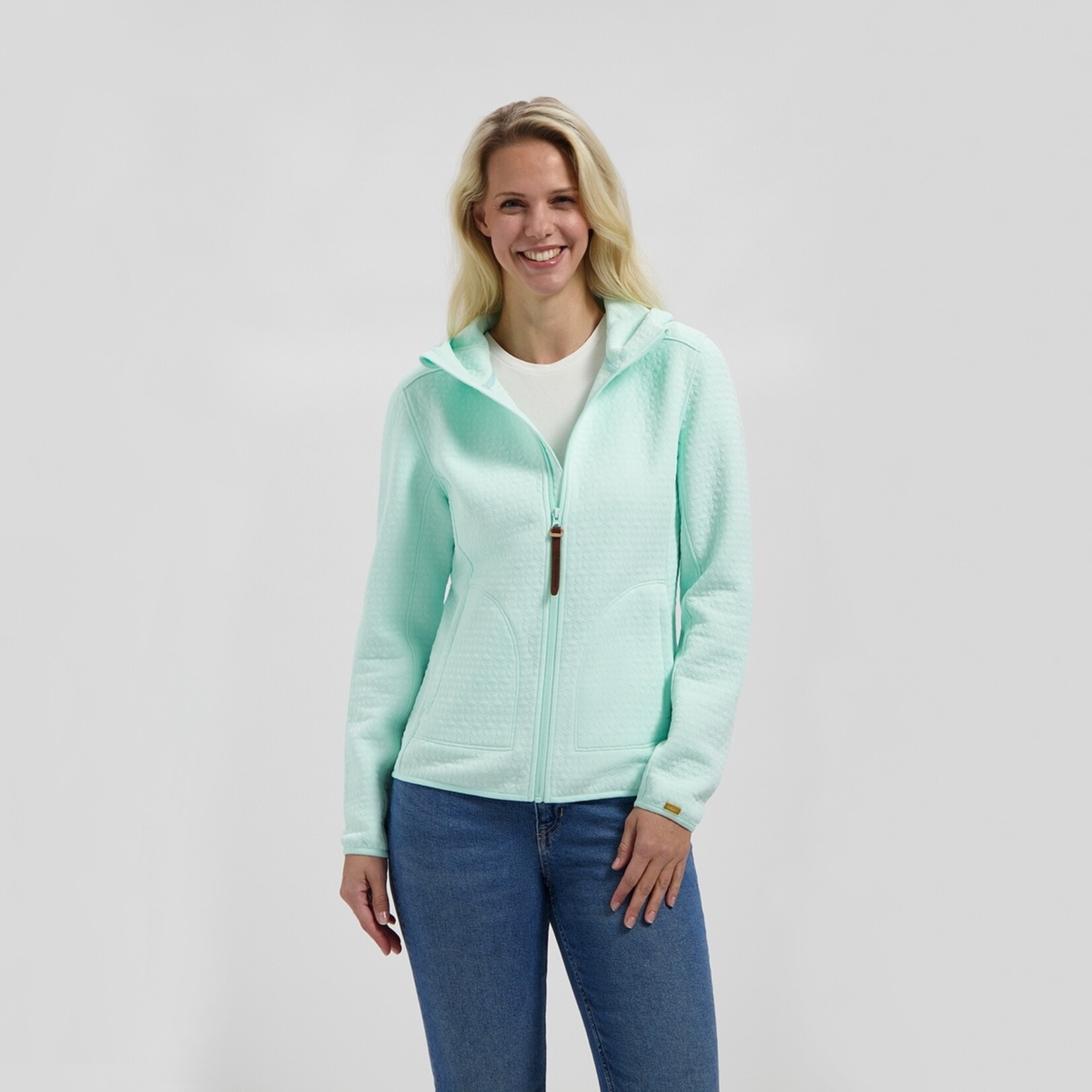 MGO Leisure Wear MGO Bella Cardigan Dames Vest met Capuchon en Fleece