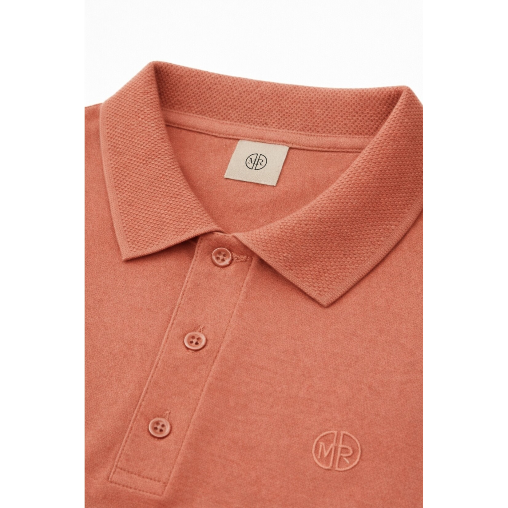 Mario Russo Mario Russo Vittorio Button-Up Polo Shirt - Waffle Patroon