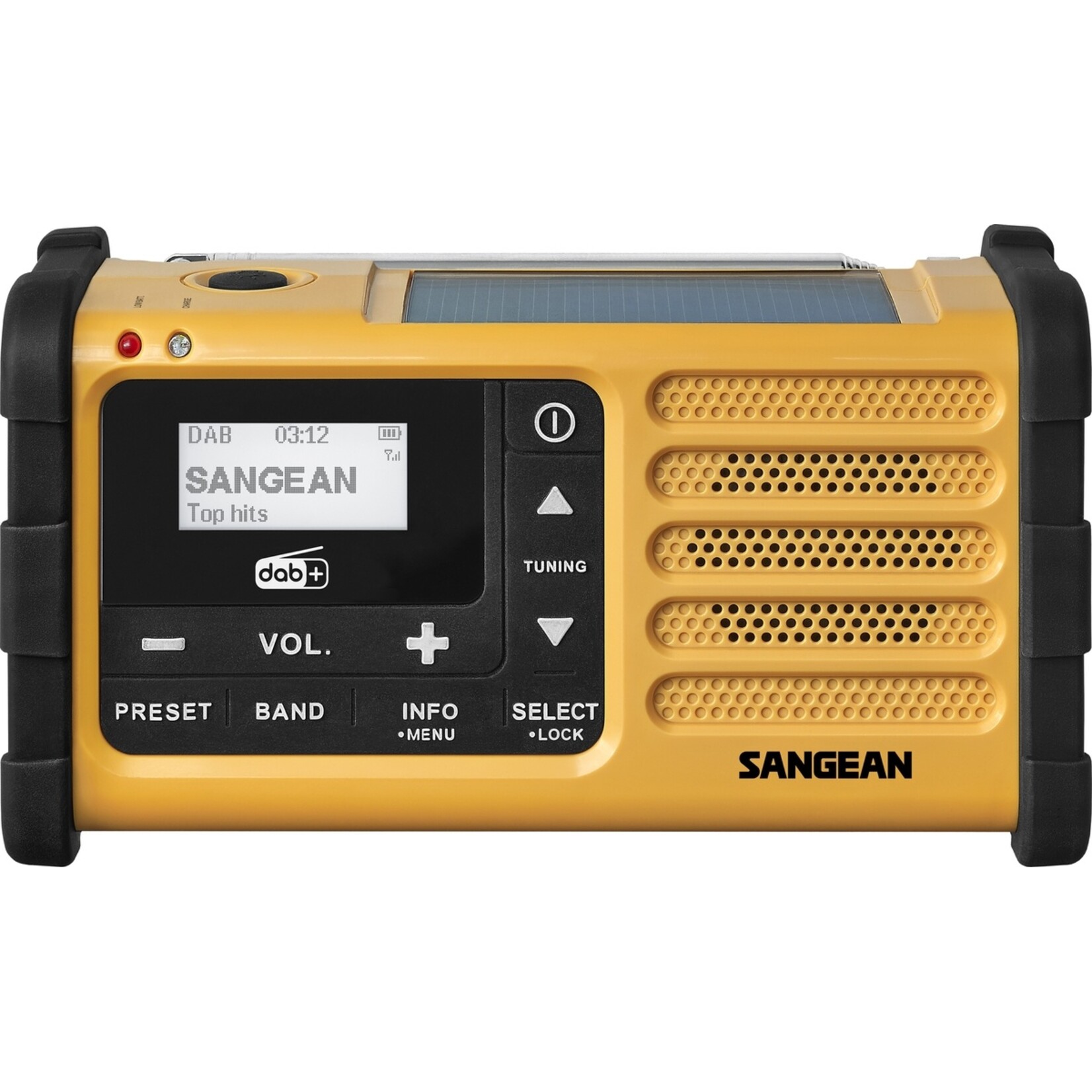 Sangean SANGEAN Survivor SDR-800DAB Noodradio met DAB+/FM - Oplaadbare Batterij