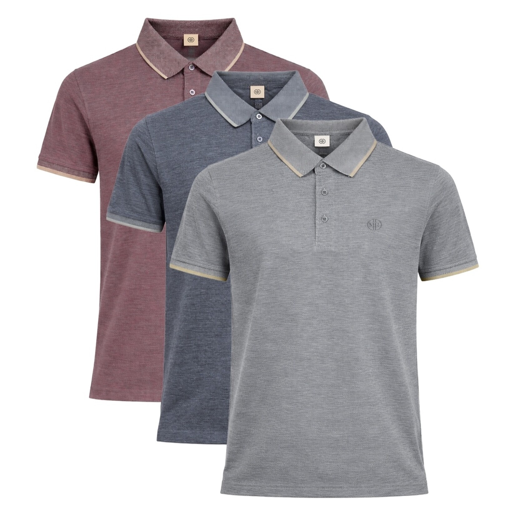 Mario Russo Mario Russo Alessio Polo Shirt voor Heren - Katoen met Knopen