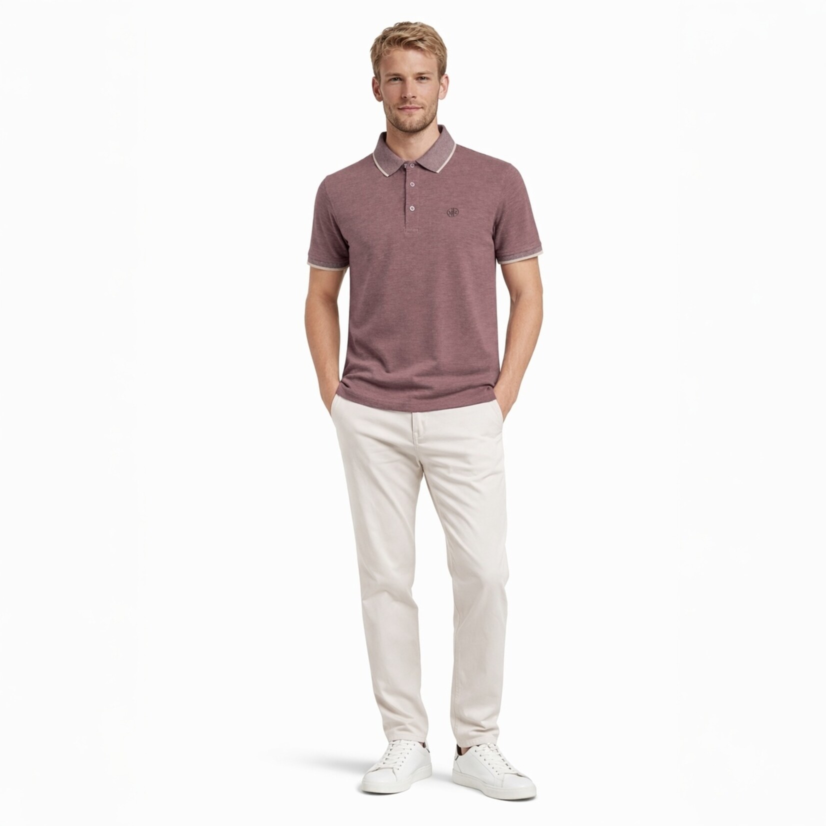 Mario Russo Mario Russo Alessio Polo Shirt voor Heren - Katoen met Knopen