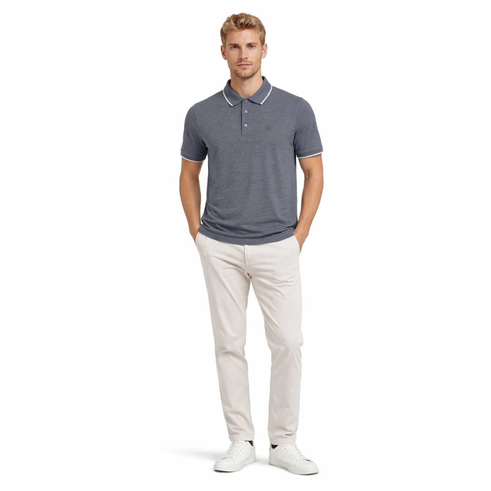 Mario Russo Mario Russo Alessio Polo Shirt voor Heren - Katoen met Knopen