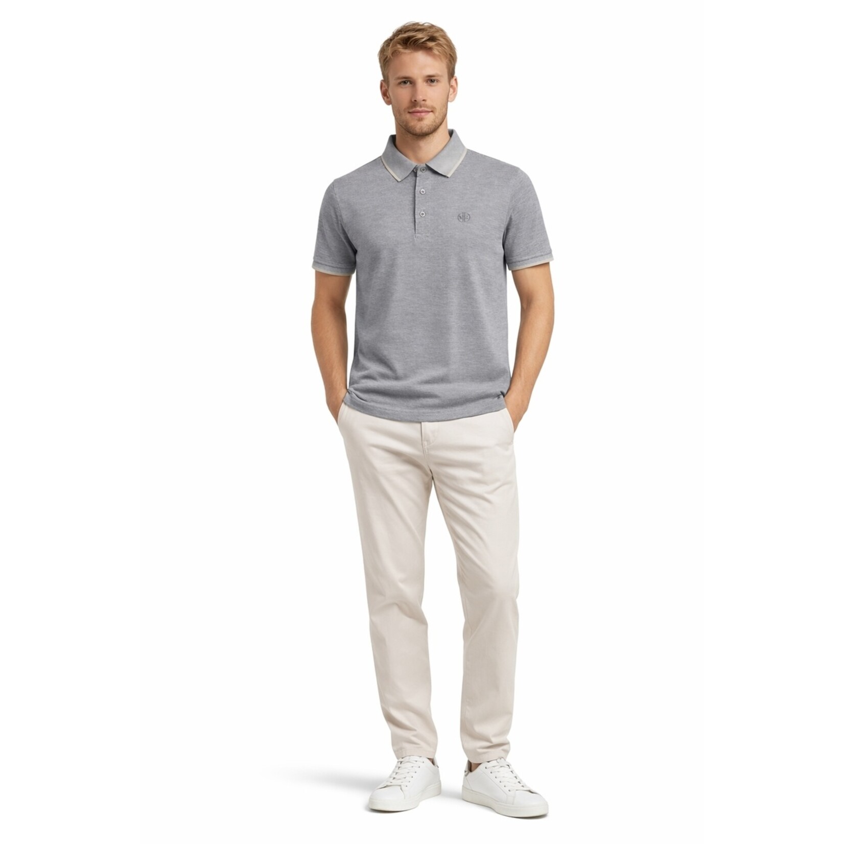 Mario Russo Mario Russo Alessio Polo Shirt voor Heren - Katoen met Knopen