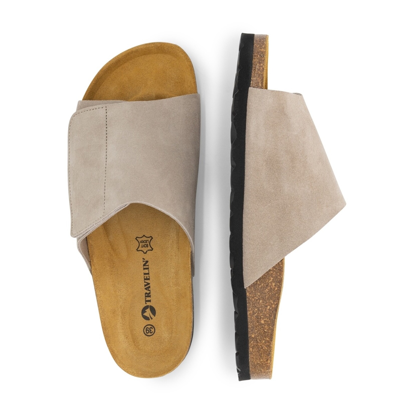 Travelin' Travelin’ Amot Dames Sandalen van Suède - Memory Foam