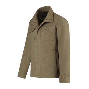 Travelin' MGO Cedric Shacket Jas voor Heren - Tussenjas met Wollook