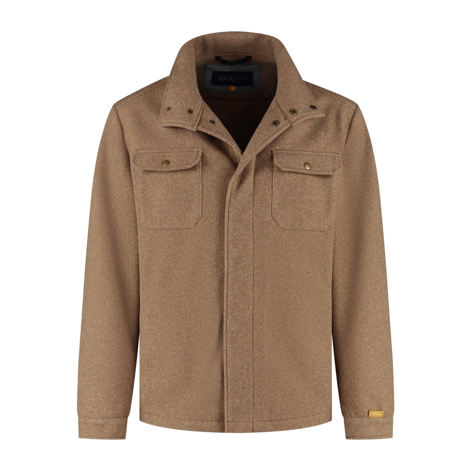 Travelin' MGO Cedric Shacket Jas voor Heren - Tussenjas met Wollook