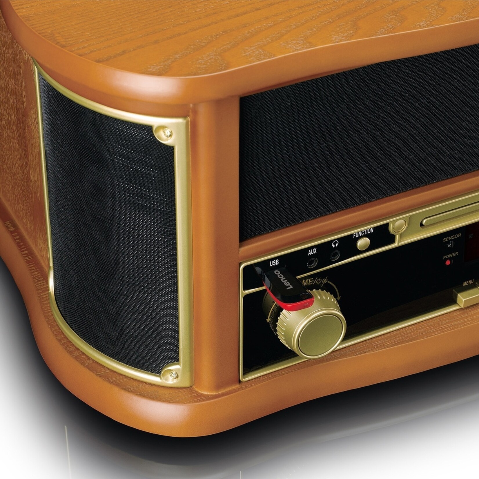 Lenco Lenco TCD-2571WD Alles-in-één Muzieksysteem - Classic Phono - Retro Design
