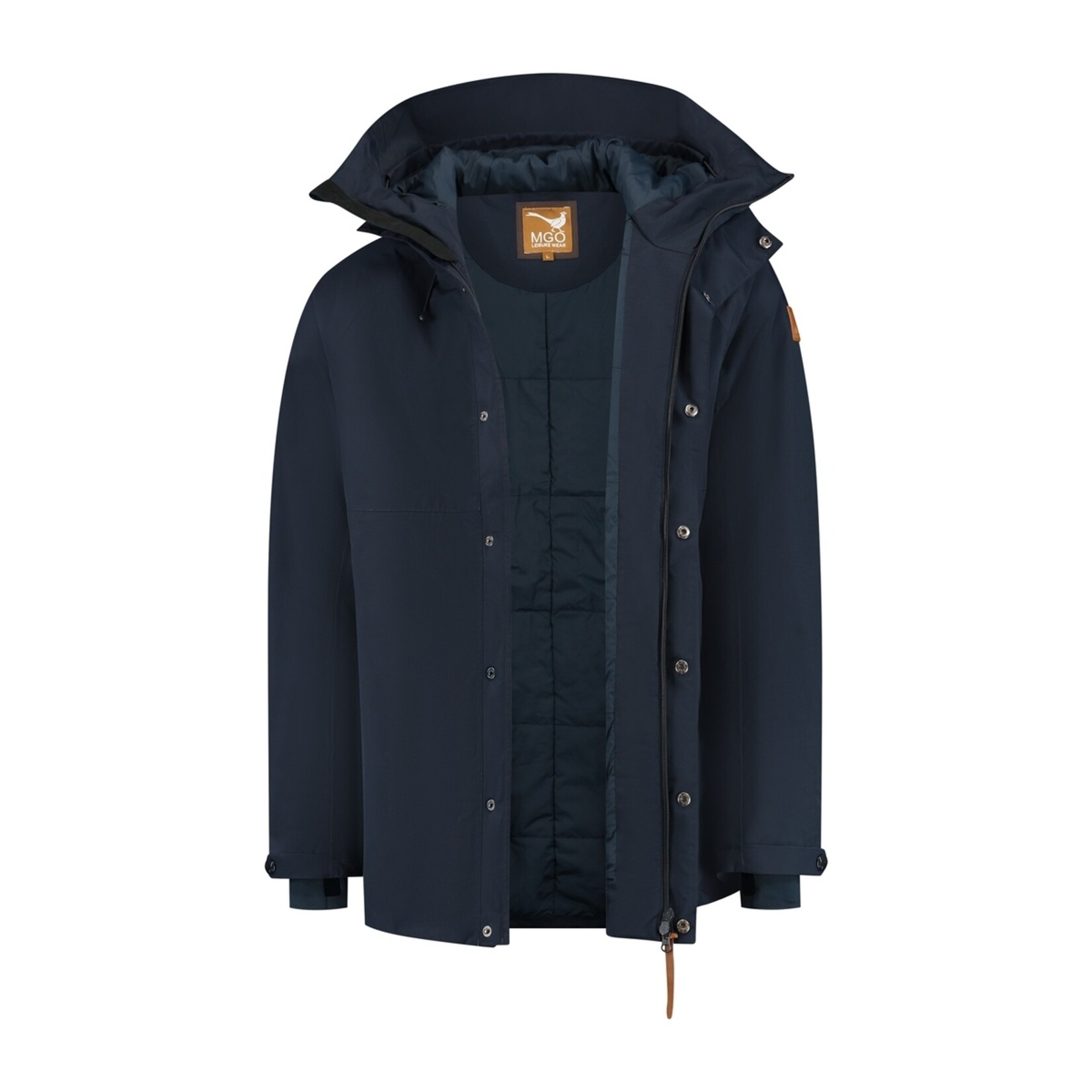 MGO Leisure Wear MGO Dave Winterjas voor Heren - Vaste Capuchon - Water- en Winddicht