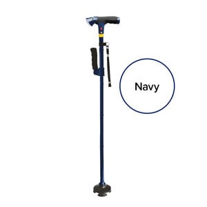 DR-HO's DR-HO'S Get Up & Go Wandelstok met LED en Alarm - Opvouwbaar