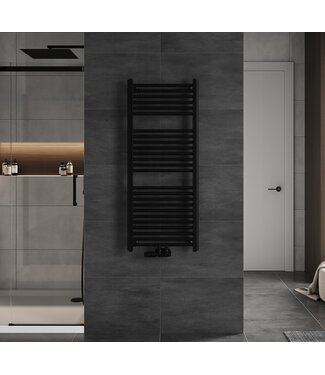 Isorad 120x50 cm - Handdoekradiator - Mat-Zwart