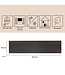 Akoestische Panelen hout licht eiken beige met bruin vilt