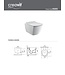 Design ophang Wc randloos met Bidet  - Wit