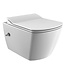 Design ophang Wc randloos met Bidet  - Wit